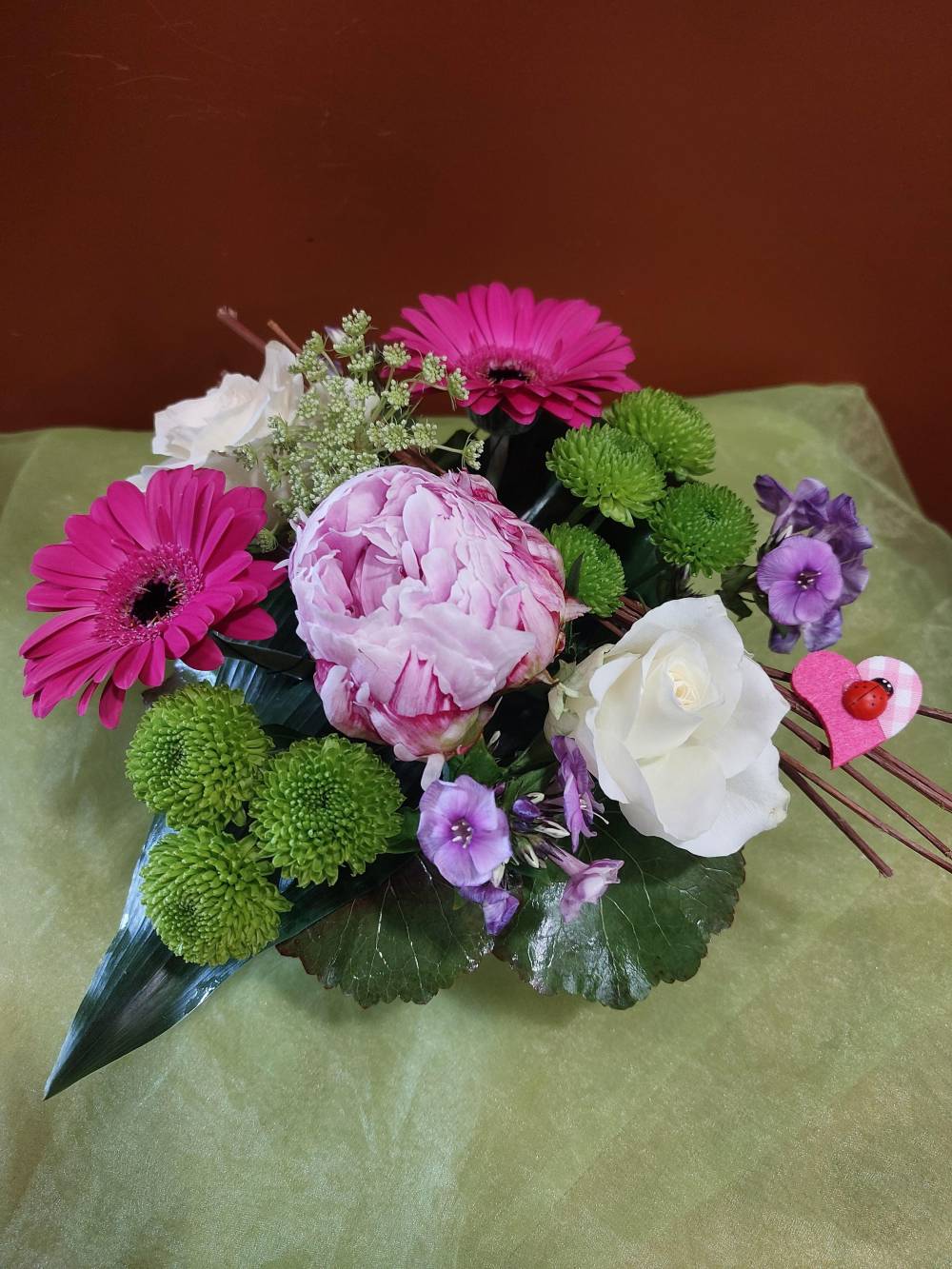 bouquet fête des mères rose